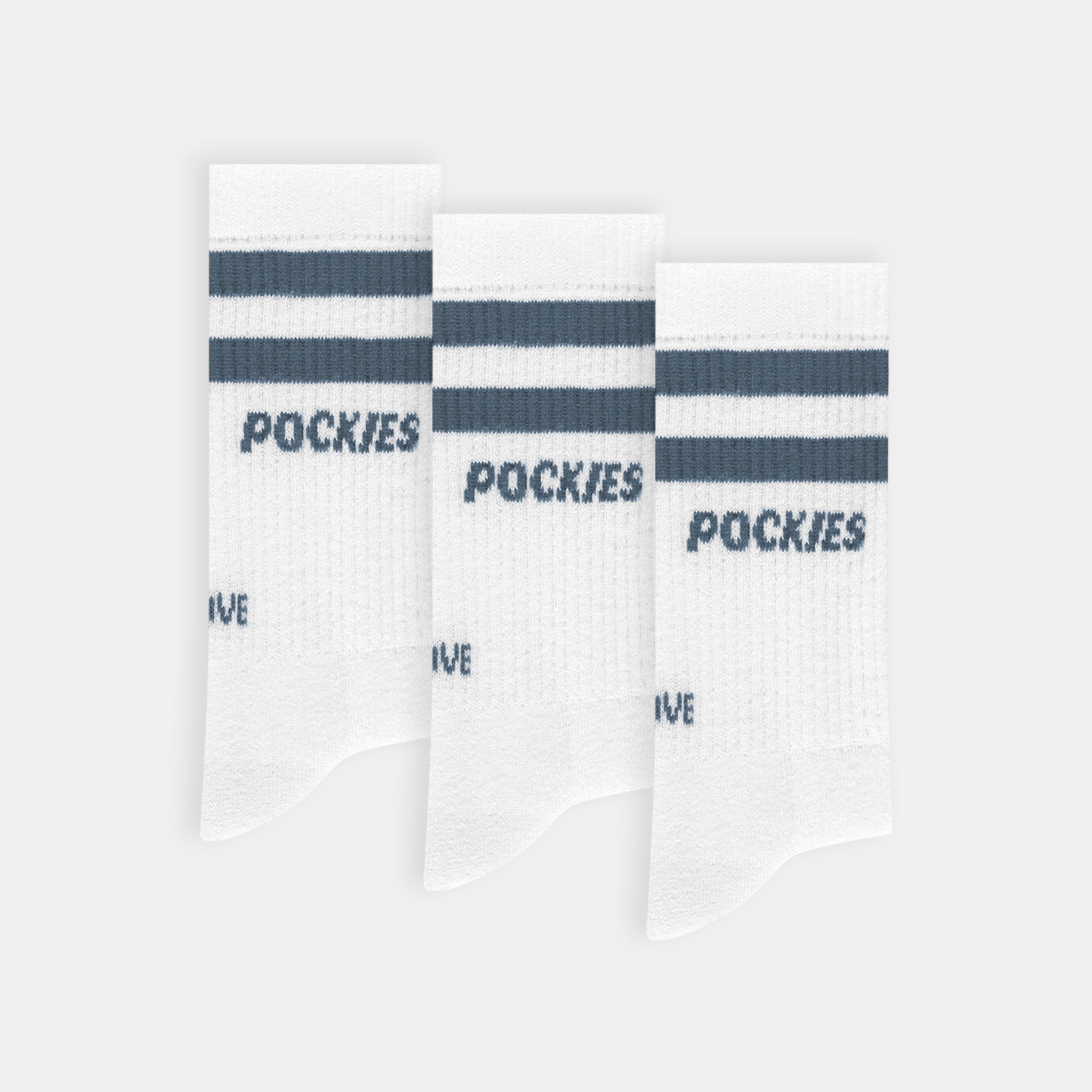3-Pack Blue Striped L.A. Socks