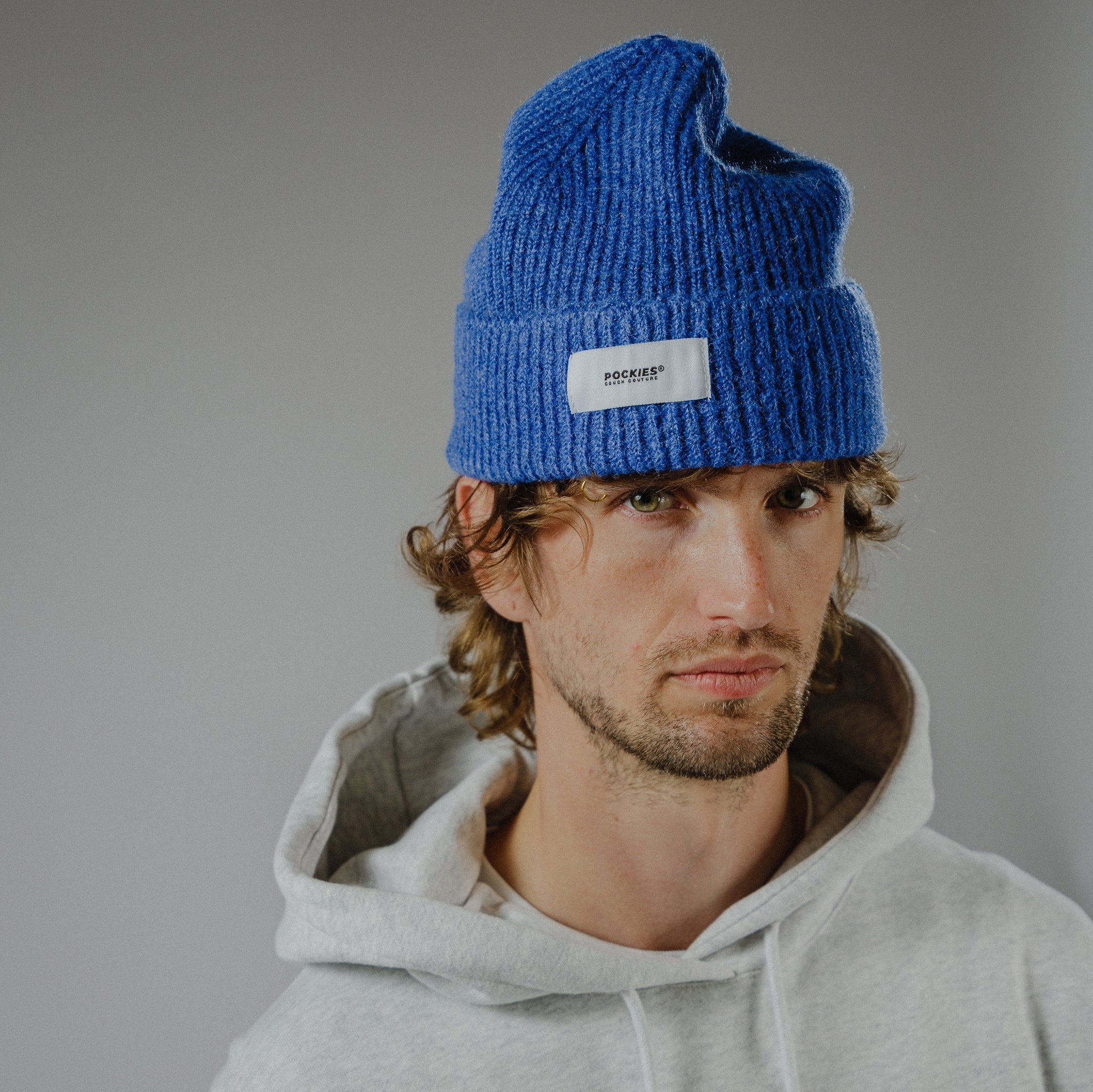 Bold Logo Beanie - Blue