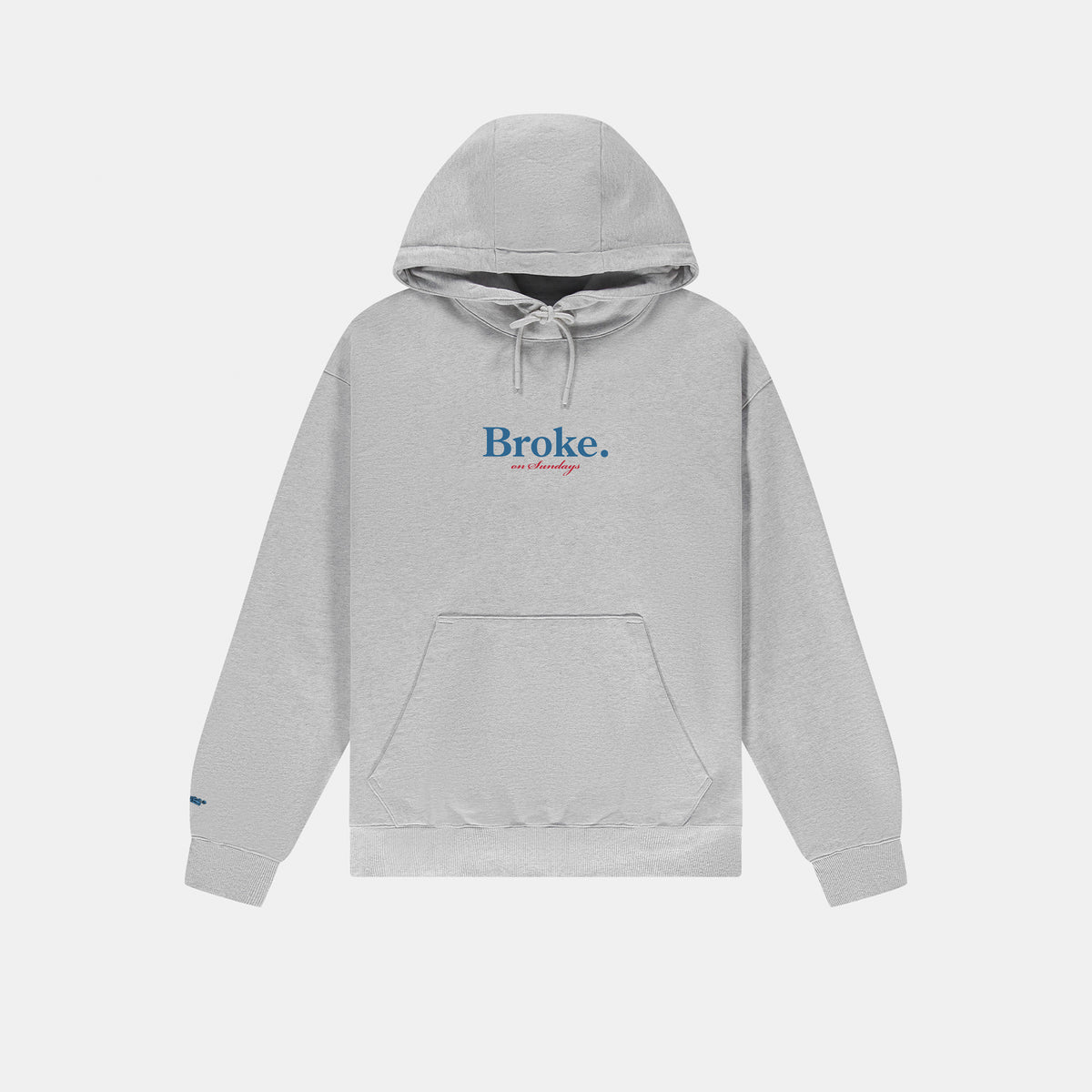 Broke Hoodie - Grey Melange