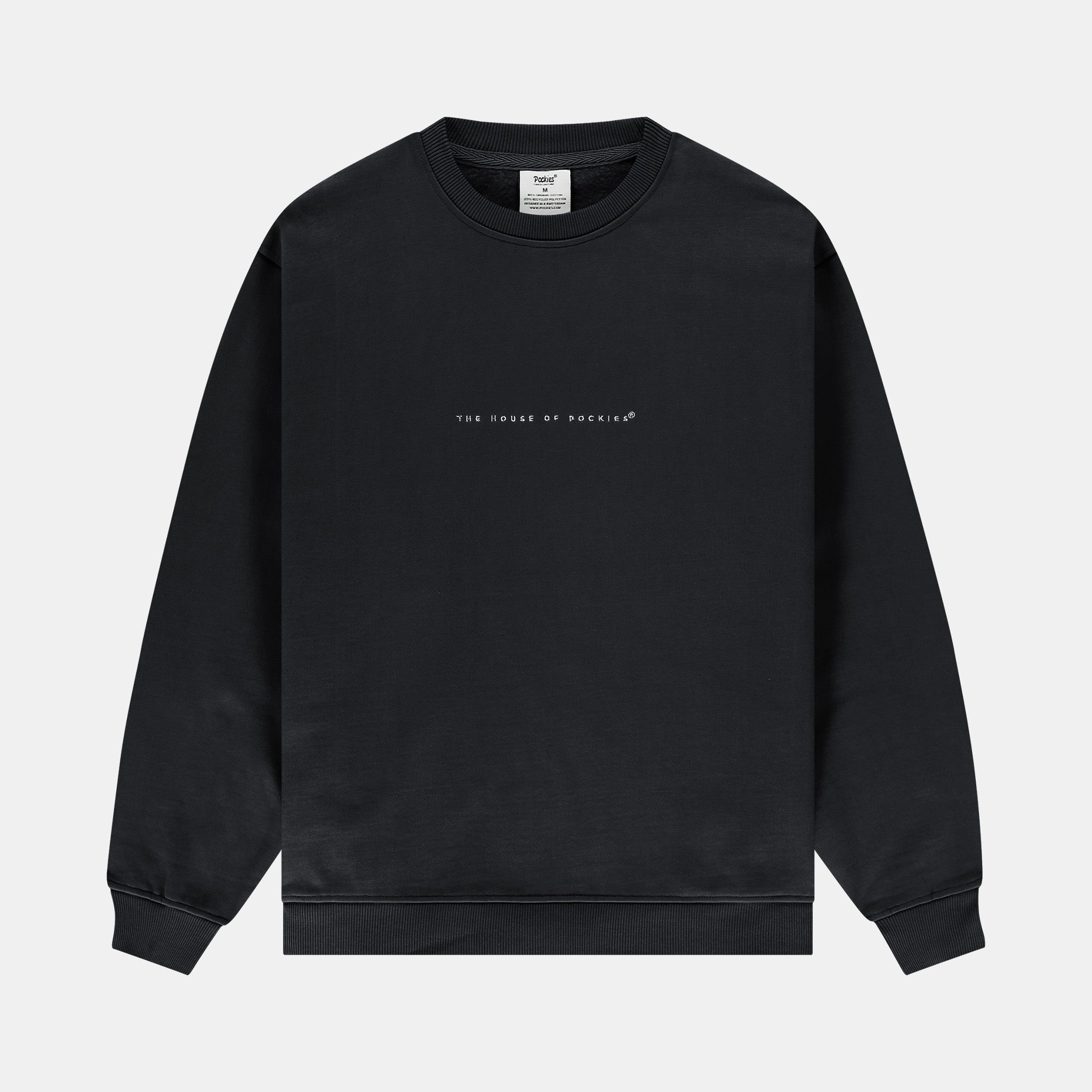 Faux Black Crewneck