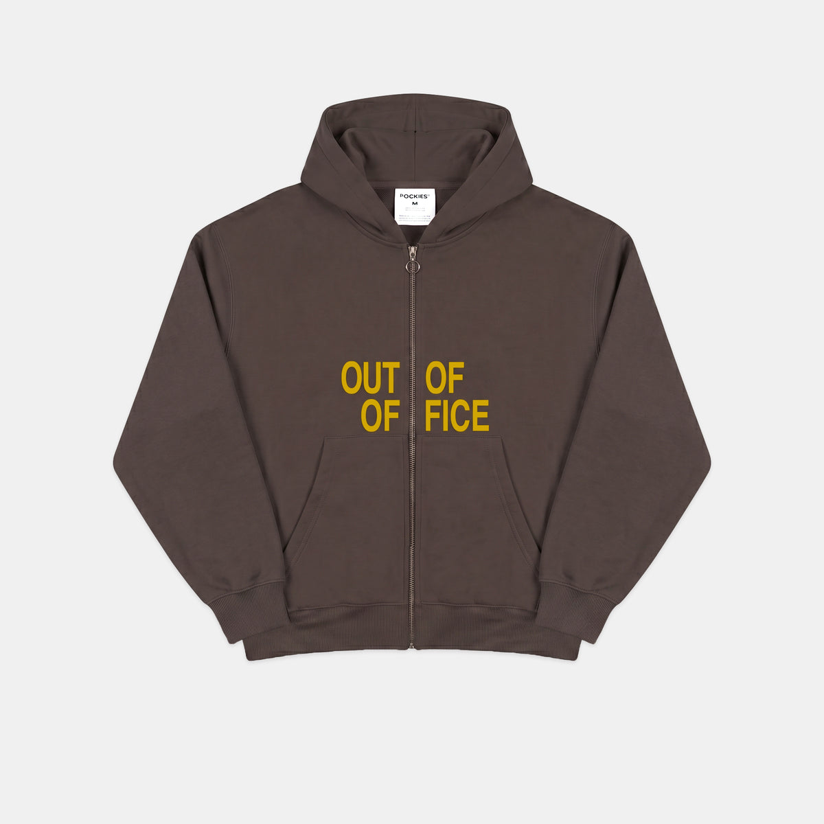OOO Zip Hoodie - Brown