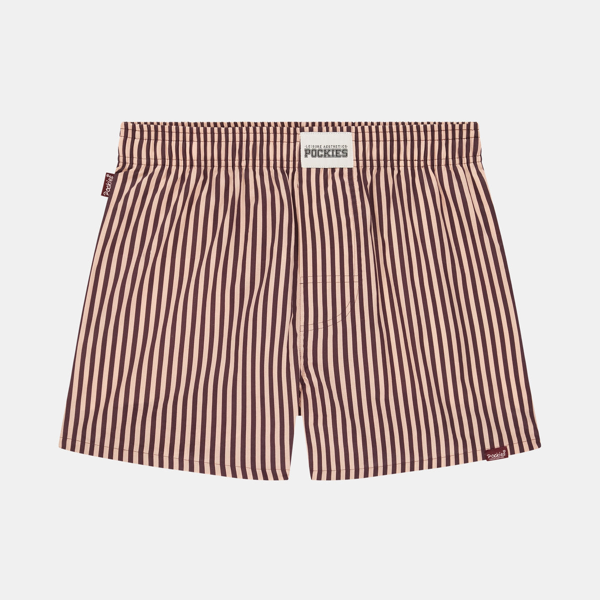 Striped Boyfriend Boxers - Red/Pink