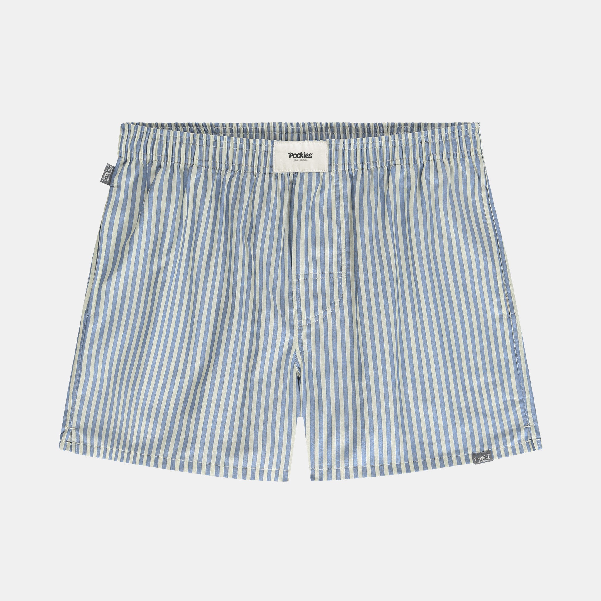 Ice Blue Striped - Boyfriend Boxers